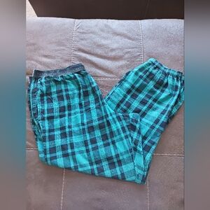 Victoria's Secret Plaid Green Pajama Bottoms Size XL EUC